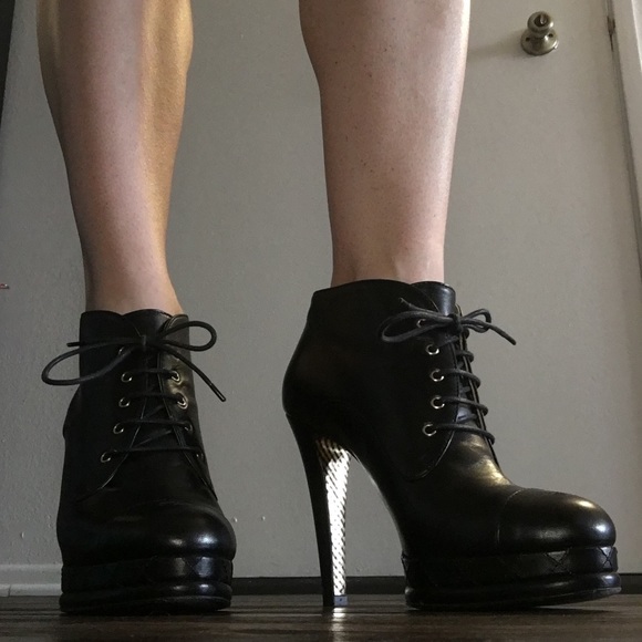 CHANEL Leather Ankle Booties - Picture 2 of 8